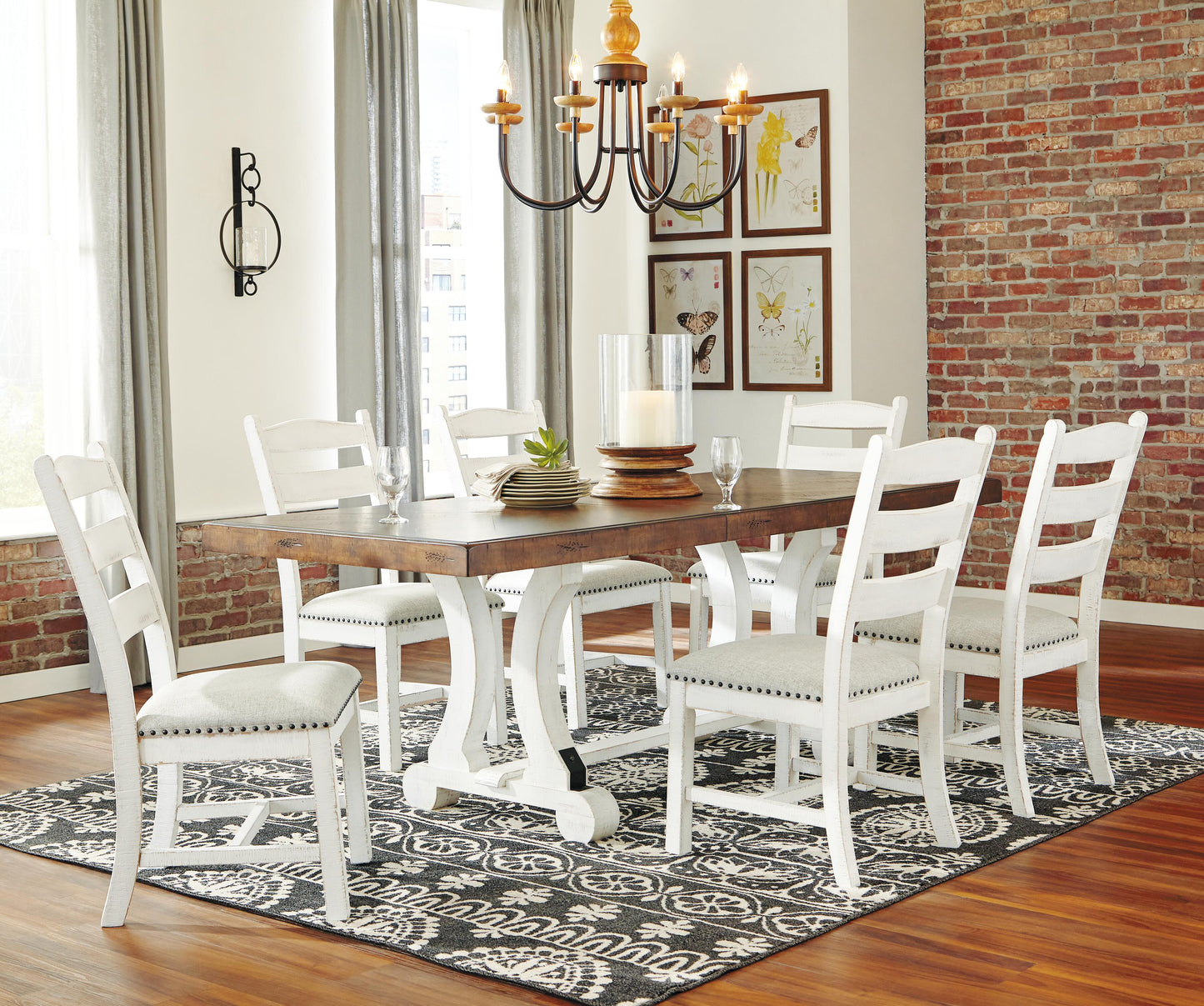 Valebeck Dining Table and 6 Chairs