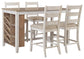 Skempton Counter Height Dining Table and 4 Barstools