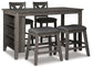 Caitbrook Counter Height Dining Table and 4 Barstools