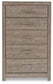 Culverbach Queen Panel Bed with Mirrored Dresser, Chest and Nightstand