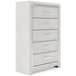 Altyra King Bookcase Headboard Bed with Mirrored Dresser, Chest and Nightstand