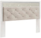 Altyra King Panel Headboard Bed with Mirrored Dresser