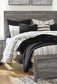 Bronyan King Panel Bed with Mirrored Dresser, Chest and Nightstand