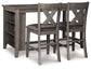 Caitbrook Counter Height Dining Table and 2 Barstools