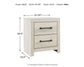 Cambeck King Panel Bed with Mirrored Dresser and Nightstand