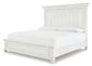 Kanwyn King Panel Bed with Mirrored Dresser
