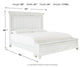 Kanwyn Queen Panel Bed with Storage with Mirrored Dresser, Chest and Nightstand