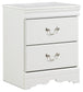 Anarasia Queen Sleigh Bed with Mirrored Dresser and Nightstand