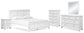 Fortman California King Panel Bed with Mirrored Dresser, Chest and Nightstand