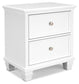 Fortman King Panel Bed with Mirrored Dresser and Nightstand
