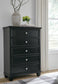 Lanolee Queen Panel Bed with Mirrored Dresser, Chest and Nightstand