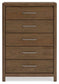 Cabalynn King Upholstered Bed with Mirrored Dresser, Chest and Nightstand