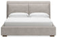 Cabalynn King Upholstered Bed with Mirrored Dresser, Chest and Nightstand
