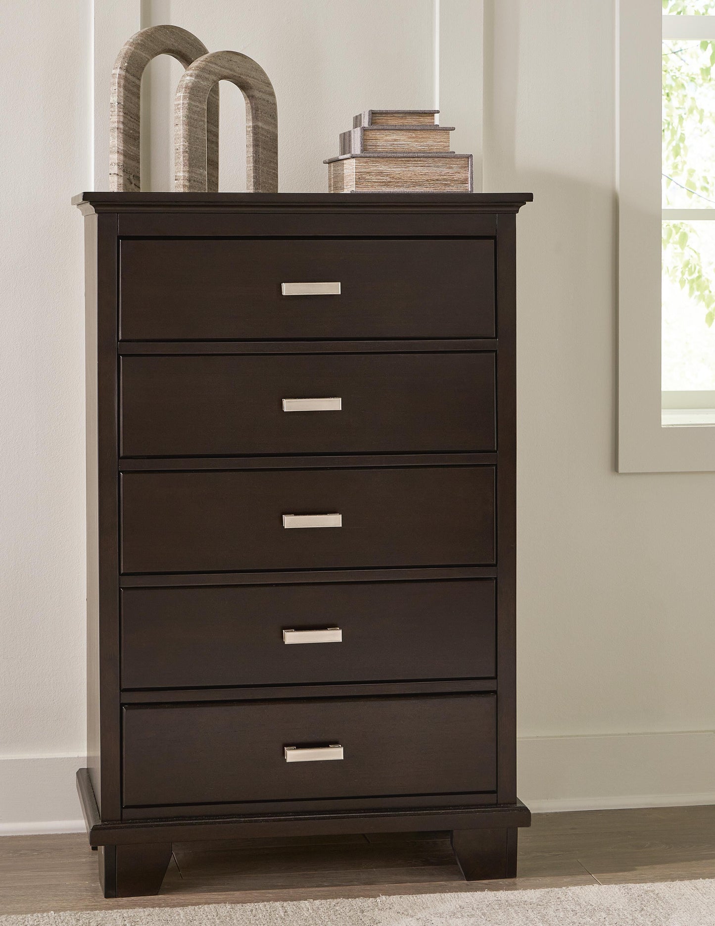 Covetown King Panel Bed, Dresser, Mirror, Chest and Nightstand