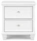 Fortman Twin Panel Bed with Mirrored Dresser, Chest and Nightstand