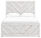 Cayboni Full Panel Bed with Mirrored Dresser