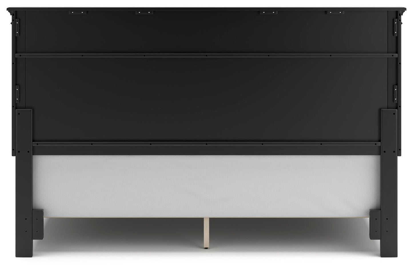 Lanolee King Panel Bed with Mirrored Dresser