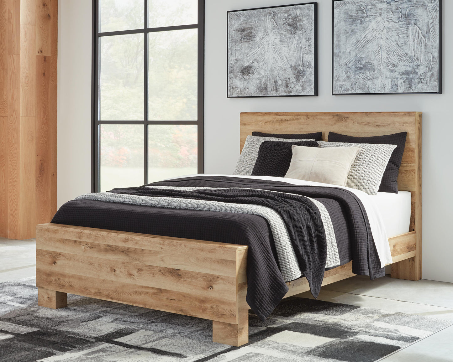 Hyanna Queen Panel Bed, Dresser, Mirror, Chest and Nightstand