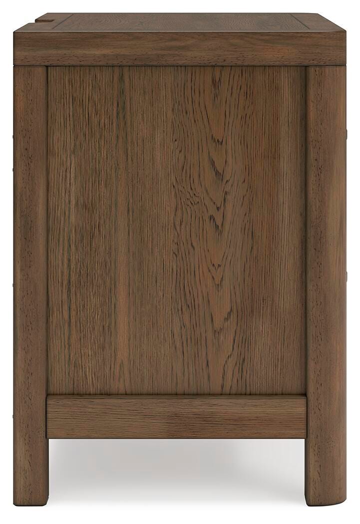 Cabalynn Queen Upholstered Bed with Mirrored Dresser and Nightstand