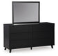 Danziar King Panel Headboard, Dresser and Mirror