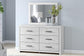Cayboni Queen Panel Bed with Mirrored Dresser