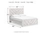 Cayboni Queen Panel Bed with Mirrored Dresser