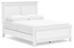 Fortman Queen Panel Bed with Mirrored Dresser, Chest and Nightstand