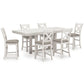 Robbinsdale Counter Height Dining Table and 6 Barstools