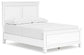 Fortman Full Panel Bed with Mirrored Dresser, Chest and Nightstand