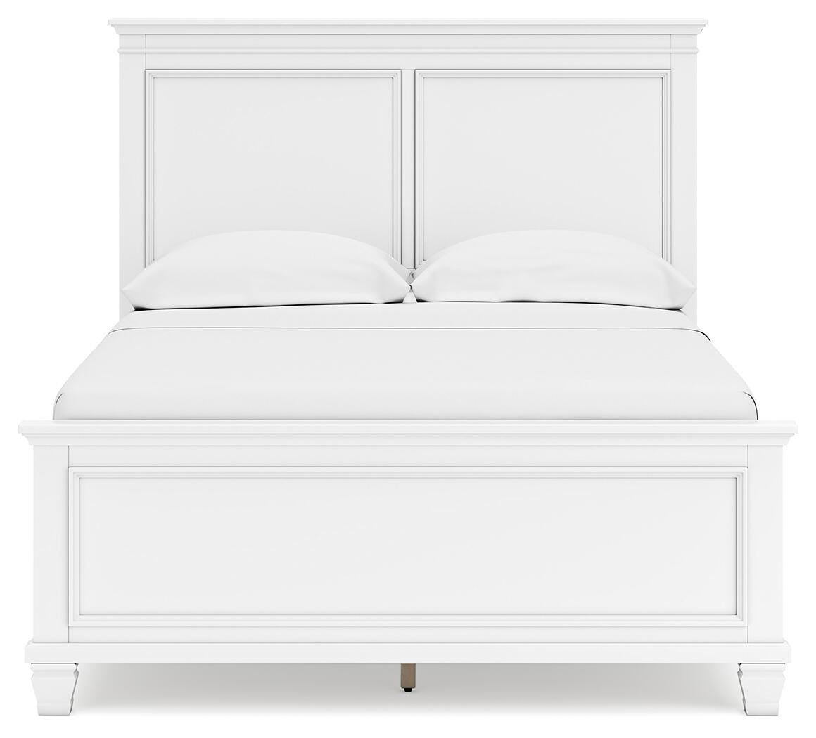 Fortman Full Panel Bed with Mirrored Dresser and Nightstand
