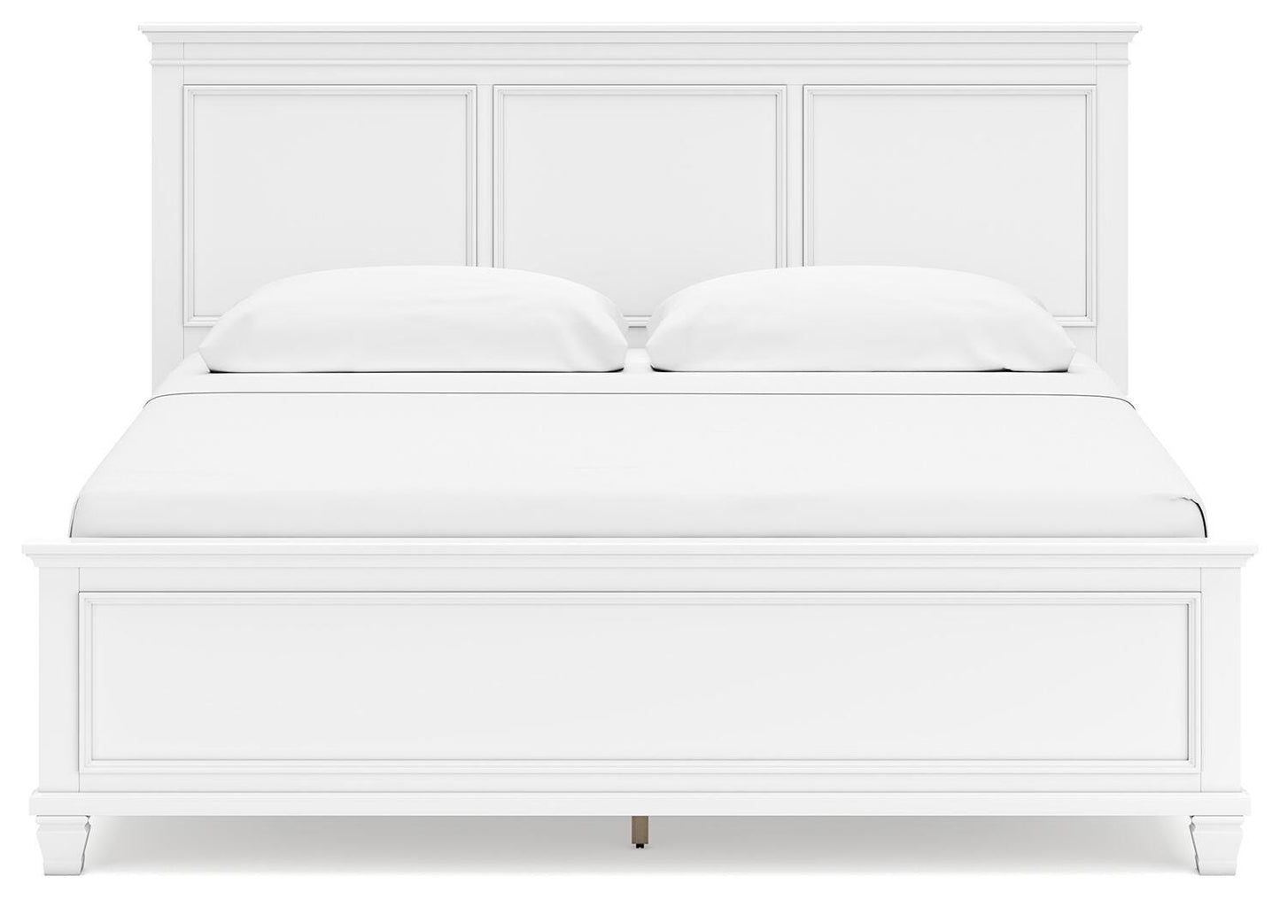Fortman King Panel Bed with Mirrored Dresser, Chest and Nightstand