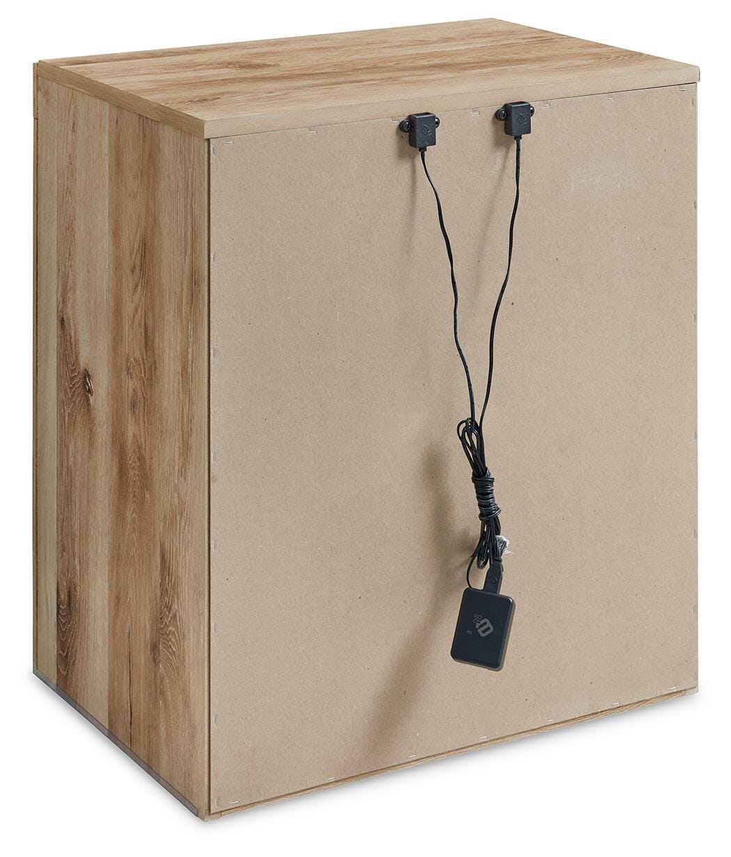 Hyanna Queen Panel Storage Bed, Dresser, Mirror and Nightstand