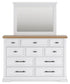 Ashbryn Queen Panel Storage Bed, Dresser, Mirror, Chest and Nightstand