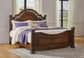 Lavinton California King Poster Bed with Mirrored Dresser and Nightstand