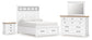 Ashbryn King Panel Storage Bed, Dresser, Mirror and Nightstand