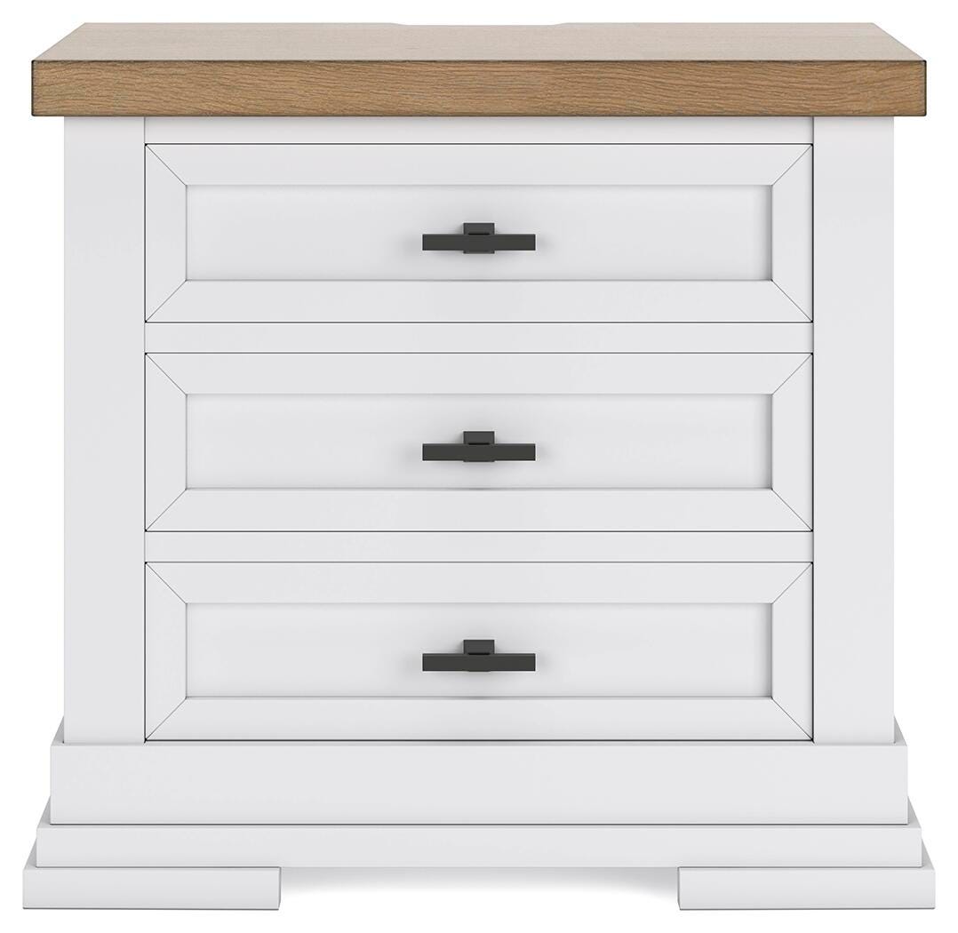 Ashbryn California King Panel Storage Bed, Dresser, Mirror and Nightstand