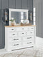 Ashbryn California King Panel Storage Bed, Dresser, Mirror and Nightstand