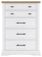 Ashbryn California King Panel Storage Bed, Dresser, Mirror, Chest and Nightstand