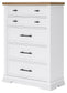 Ashbryn California King Panel Storage Bed, Dresser, Mirror, Chest and Nightstand