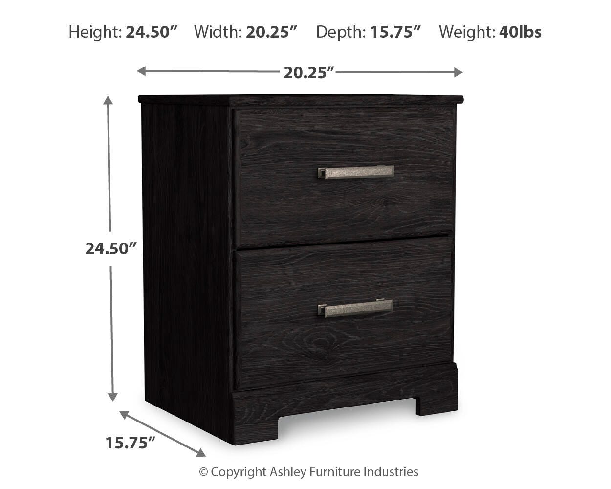Belachime Full Panel Bed with Mirrored Dresser and Nightstand
