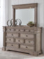 Blairhurst Queen Panel Bed, Dresser, Mirror, Chest and Nightstand