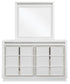Chalanna Queen Upholstered Storage Bed, Dresser, Mirror, Chest and Nightstand