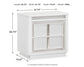 Chalanna Queen Upholstered Storage Bed, Dresser, Mirror, Chest and Nightstand