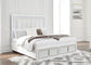 Chalanna Queen Upholstered Storage Bed with Mirrored Dresser