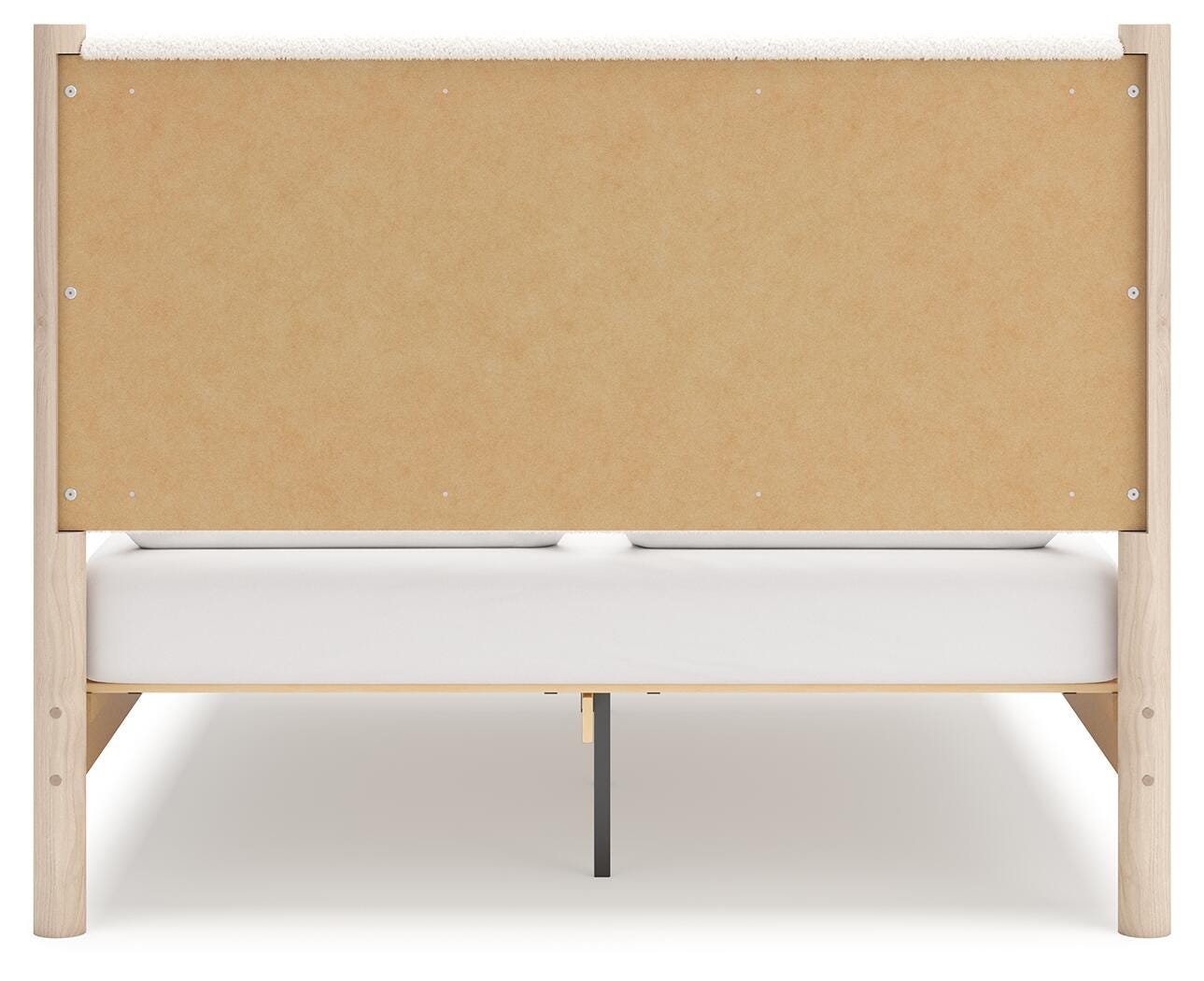 Cadmori Queen Upholstered Panel Bed with Mirrored Dresser