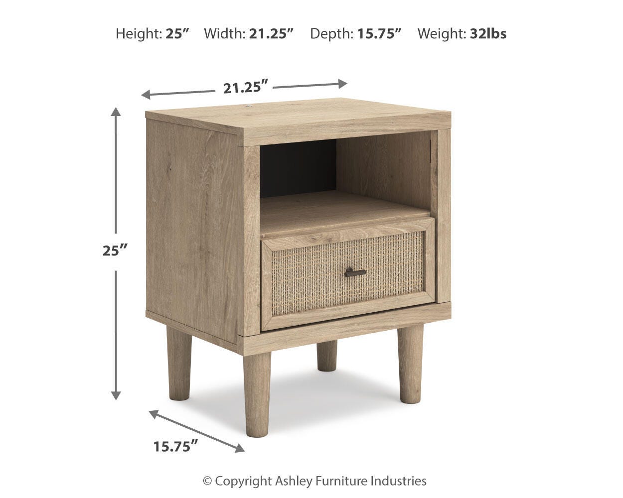 Cielden Full Upholstered Panel Bed with Mirrored Dresser, Chest and Nightstand