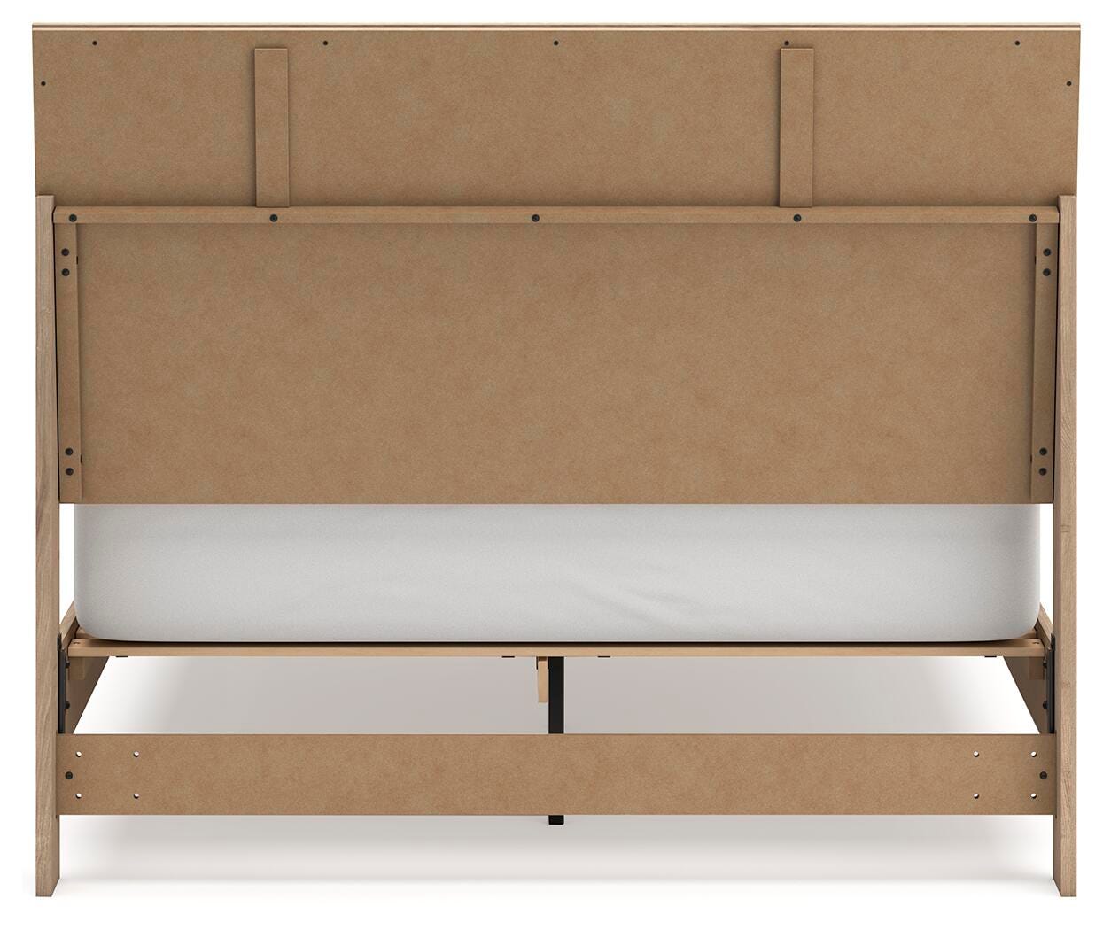 Cielden Queen Panel Bed with Mirrored Dresser, Chest and Nightstand