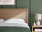 Cielden King Panel Bed with Mirrored Dresser and Nightstand