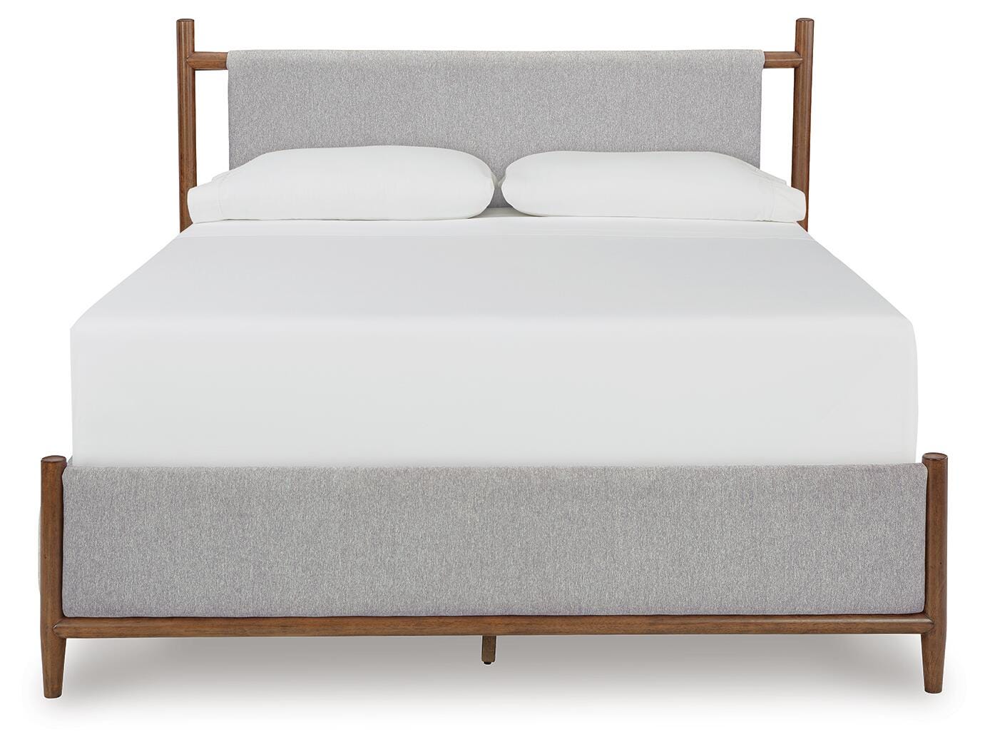 Lyncott King Upholstered Bed with Mirrored Dresser