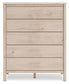 Cadmori Queen Upholstered Panel Bed with Mirrored Dresser, Chest and Nightstand